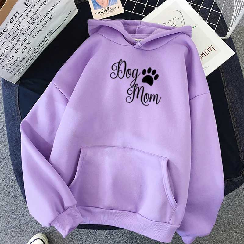 Women Heartshaped Print Hoodie Sudadera Mujer Female Streetwear Dog Mom Plus Velvet Hoodies Long Sleeve SweatshirtZ250918
