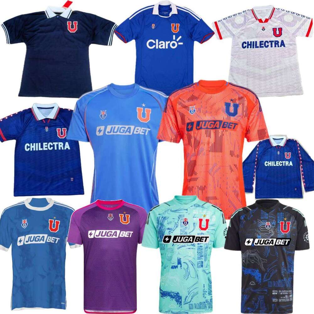 La U Universidad de Chile football jersey Club Retro 1996 1998 2011 2024 2025 2026 GUERRERO L.MUSRRI SALAS MORA E.VARGAS ASSADI DIAZ PALACIOS vintage soccer s