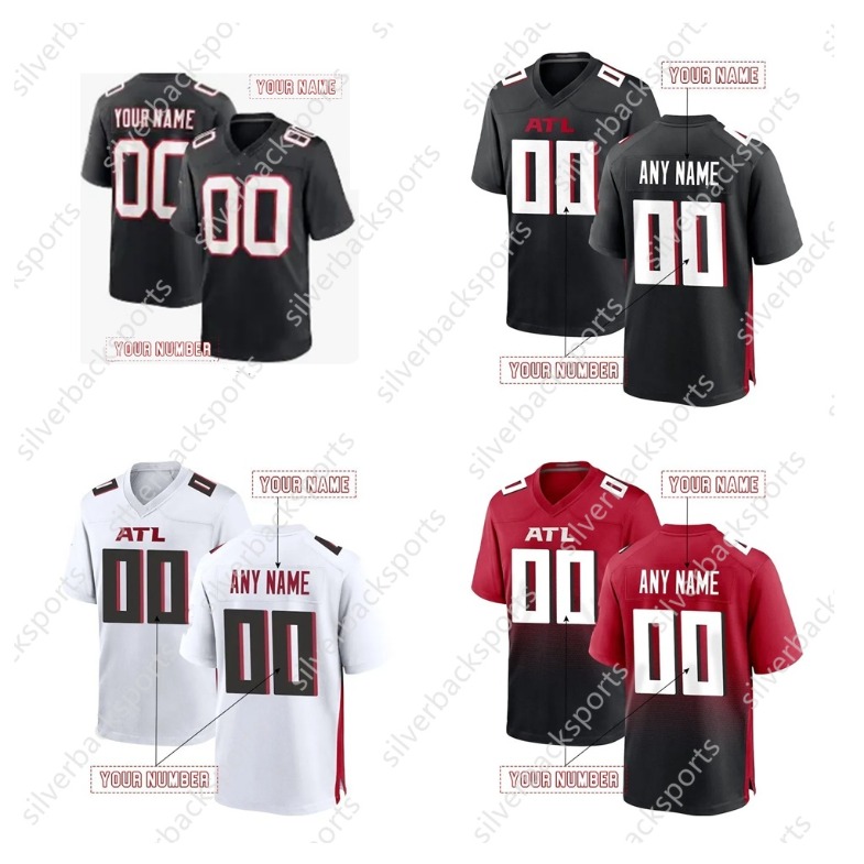 Custom footbal jersey 7 Bijan Robinson 9 Michael Penix Jr. 18 Kirk Cousins 5 Drake London3