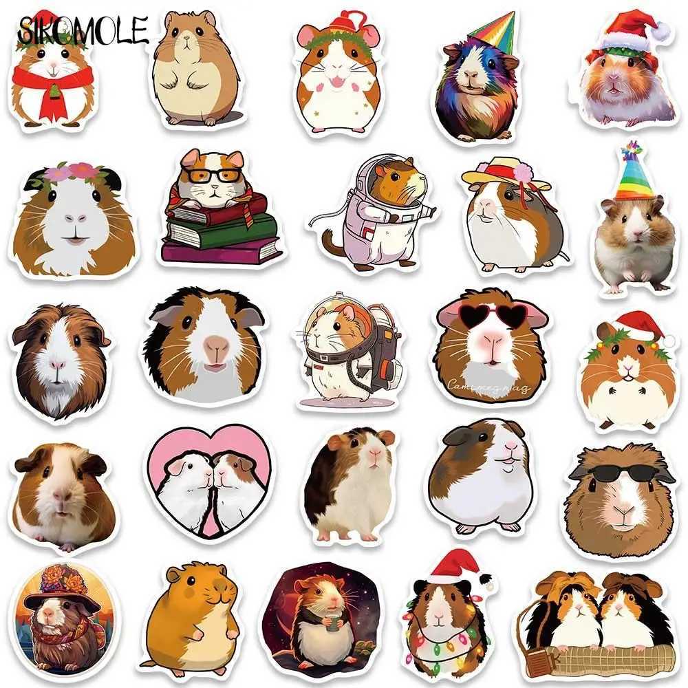 103050pcs Cartoon Cute Guinea Pig Graffiti Stickers Animals Kawaii Diy Travel Luggage Guitar Fridge Laptop Sticker Kids Decals C250918
