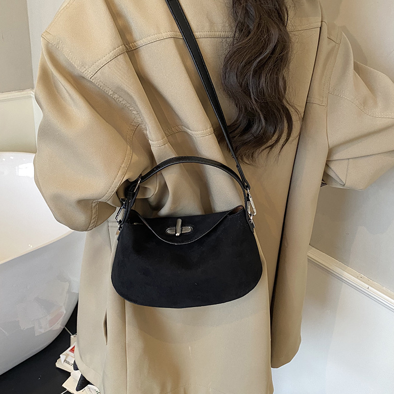 Designer bag free shipping Advanced texture simple shoulder bag for women's autumn new vintage fashion cross body bag black red coffee brown