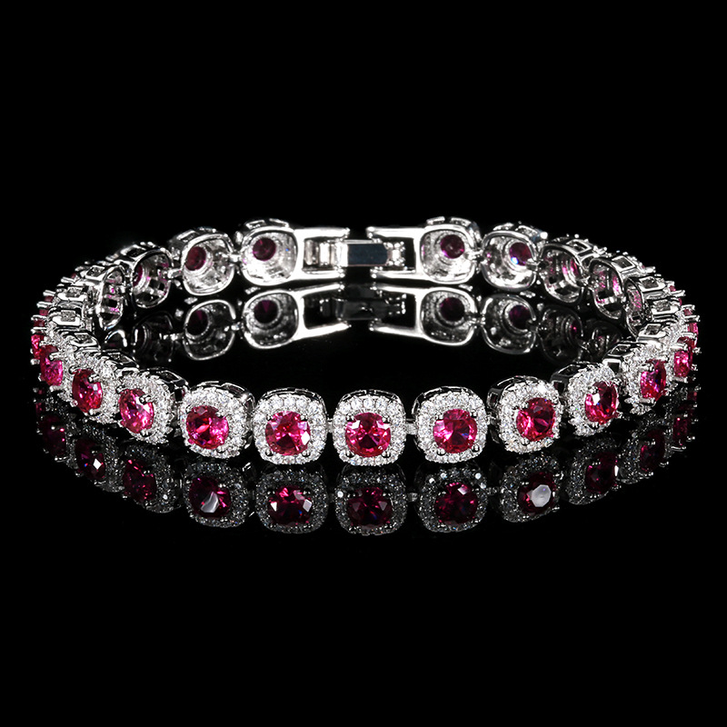 Luxury Women's Charms Jewelry Piece: Dazzling 4MM Bead Diamond Band