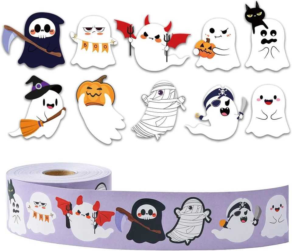500 pcs Halloween decorative stickers children handdecorated cartoon stickers DIY stickers holiday party scene layout props C2509181