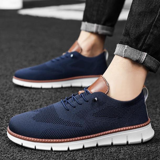 mens new casual sports shoes comfortable lightweight shockabsorbing mesh breathable nonslip and wearresistant light and soft sole