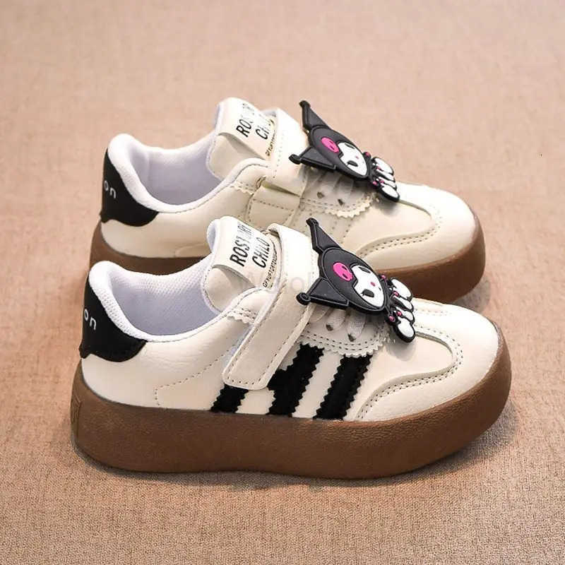 Sanrio Girls Fashion German Training Shoes Kulomi Childrens New Style Sports Shoes Kindergarten Cute White Shoes Four Seasons L250910