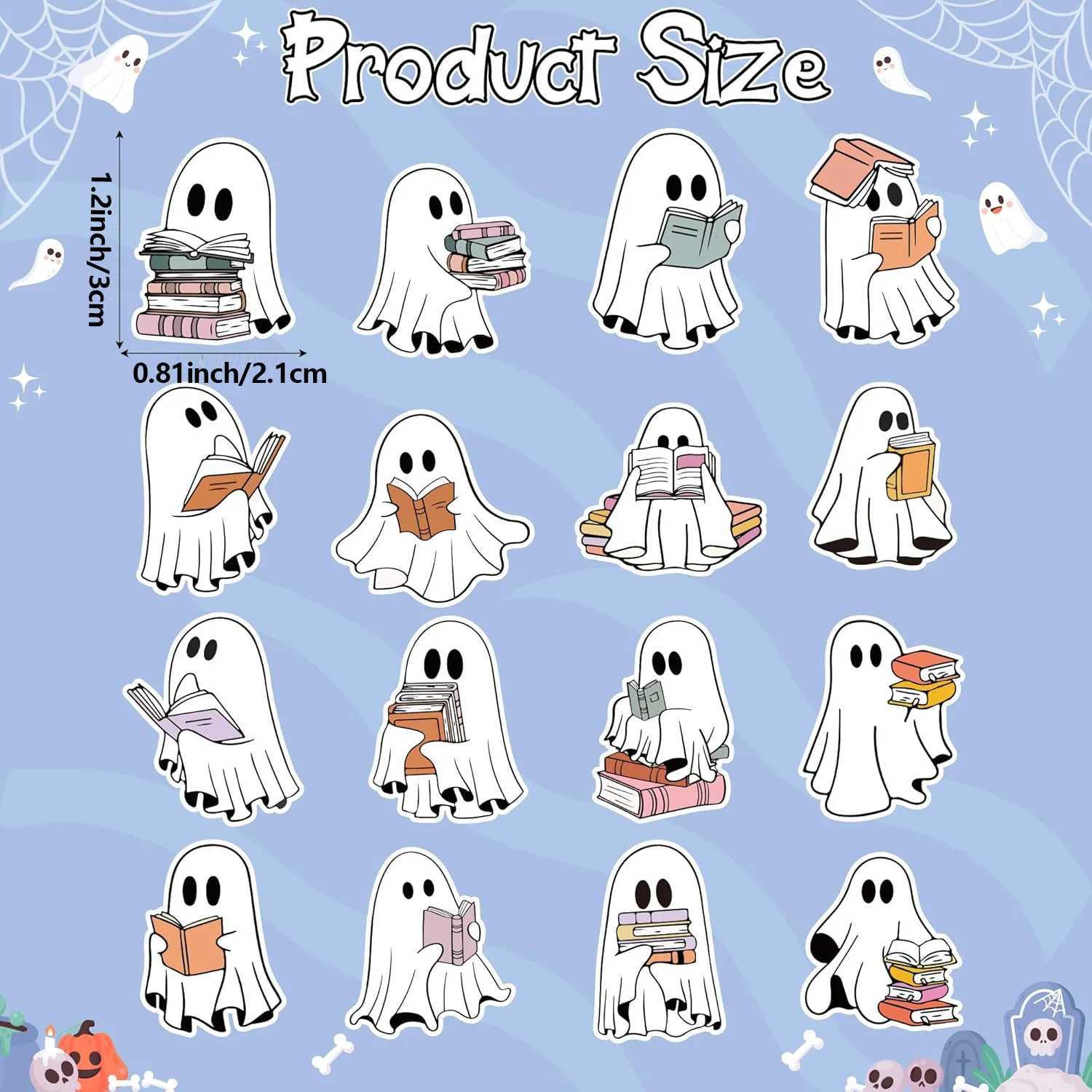 100500pcs Halloween Stickers Party Halloween Gift Wrapping Label Scrapbook Cartoon Stationery Stickers C250918