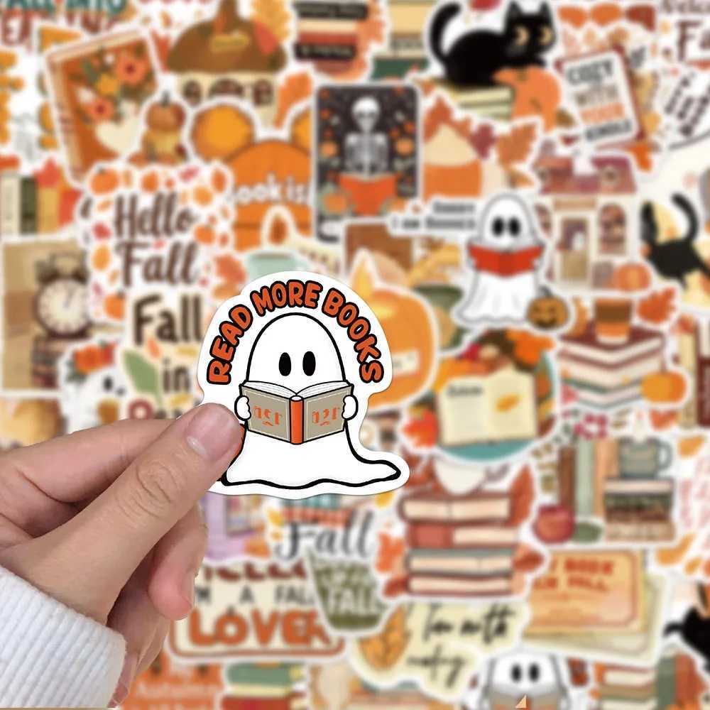 50PCS Creative Bookish Fall Stickers Decorative Phone Cases Notebook Bottles Personalized Waterproof Stickers C250918