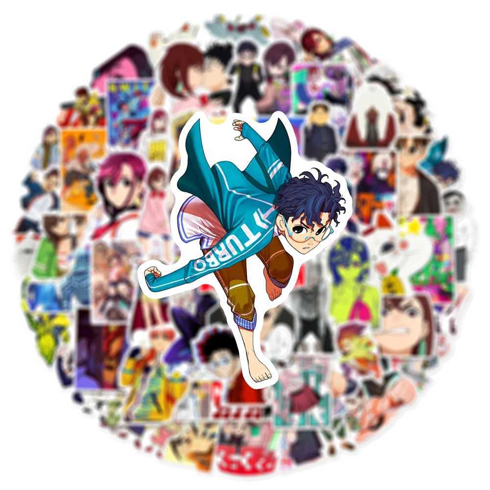60PCS DAN DA DAN Cartoon Anime Stickers DIY Decoration PVC Waterproof Skateboard Notebook Graffiti Toys C250918