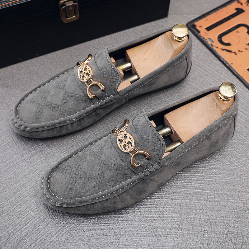 2025 Men's bean shoes autumn new style, one-step lazy shoes, casual, fashionable and versatile business loafers, classic and non-repetitive style
