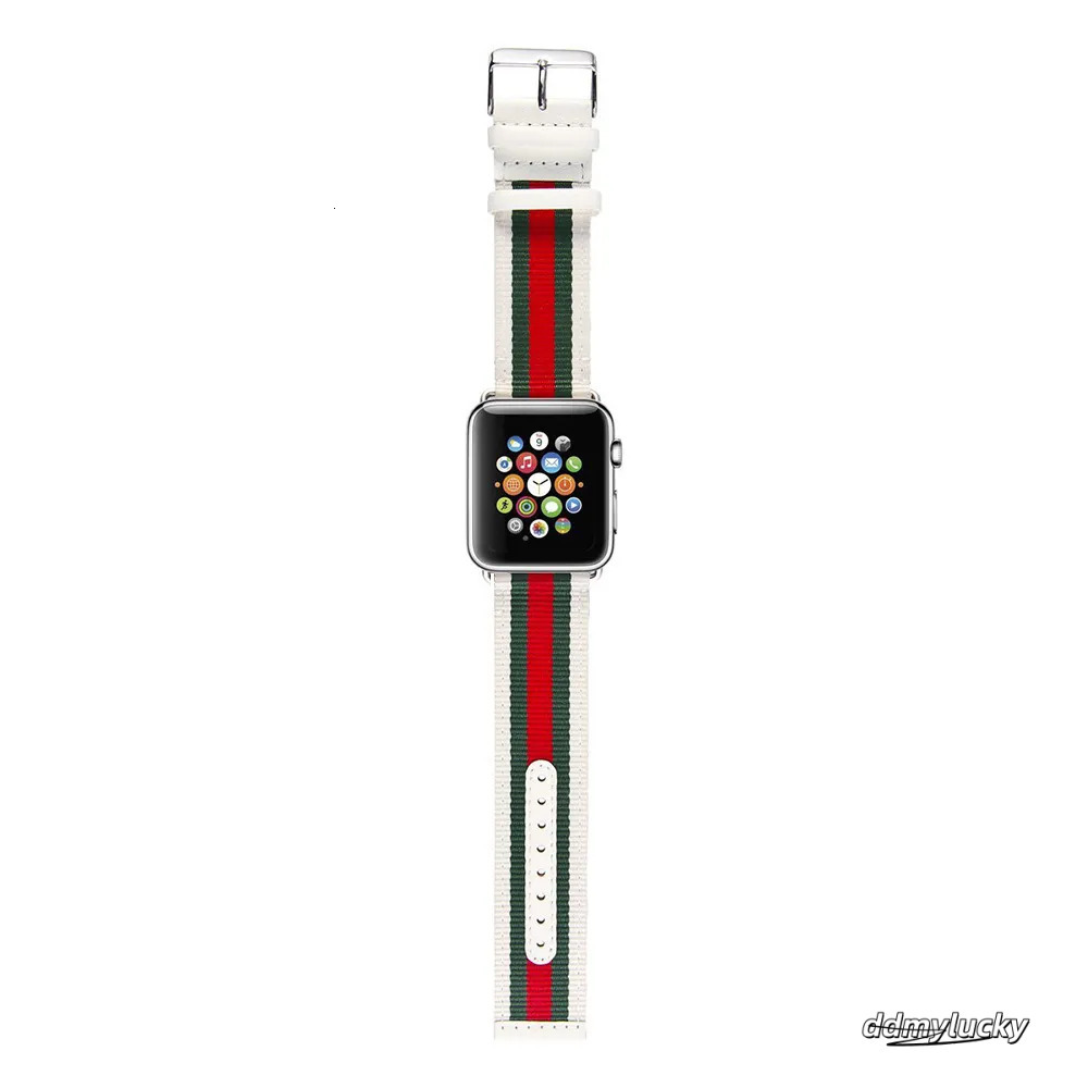 Suitable For Nylon Genuine Watch Striped Color Block Leather Casual Strap 250711 ddmyLucky