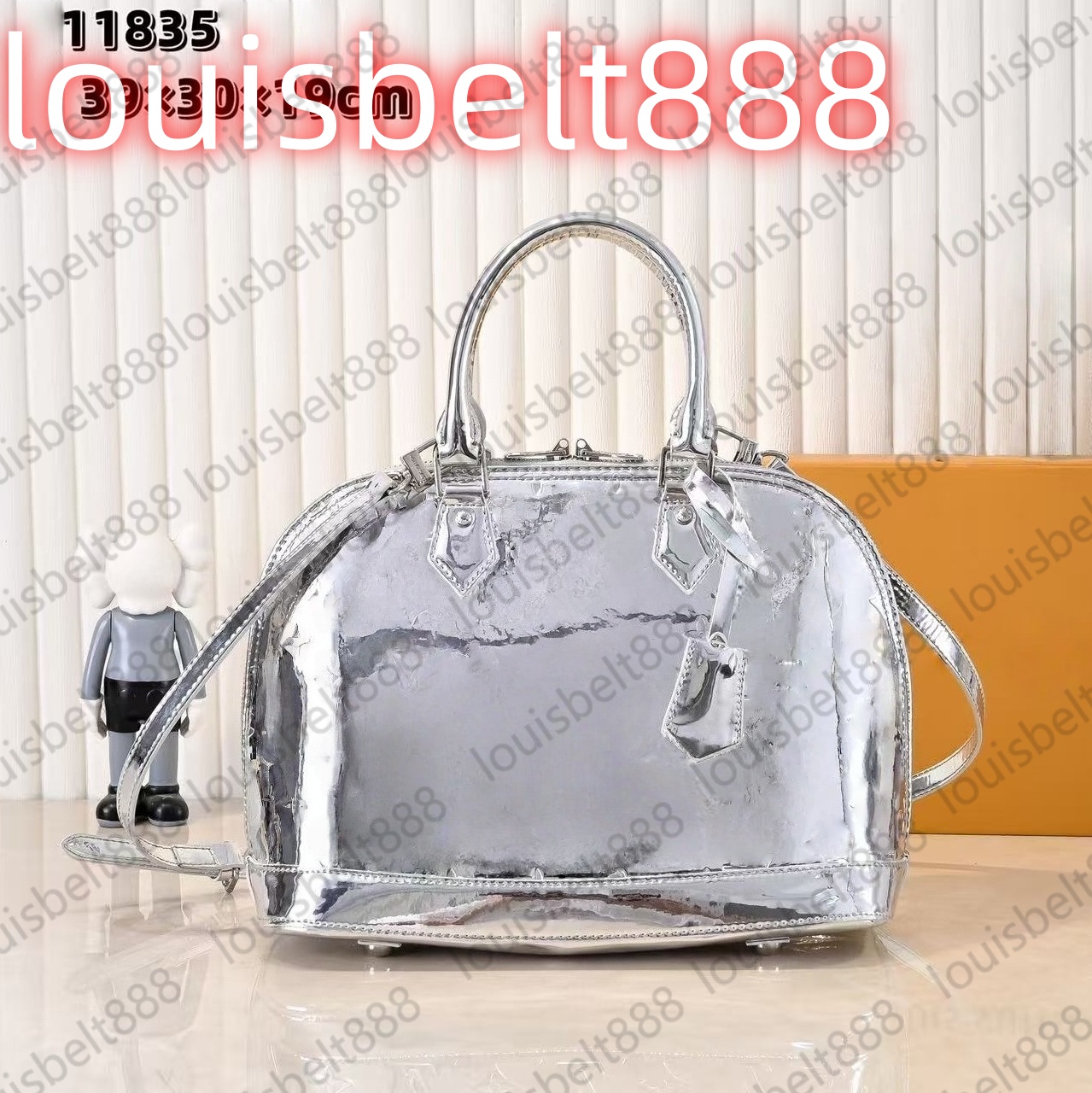 designer shoulder bag Silver Shell Bag mirror surface Allmas BB Top Handle l Handbag Luxury crossbody bag tote bag Carrying Bag Women Classic Leather Wallet