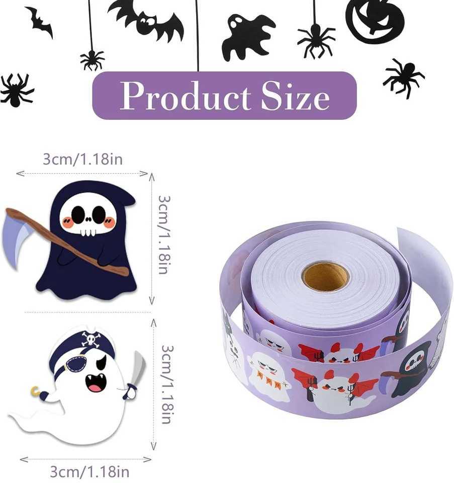 500 pcs Halloween decorative stickers children handdecorated cartoon stickers DIY stickers holiday party scene layout props C2509181