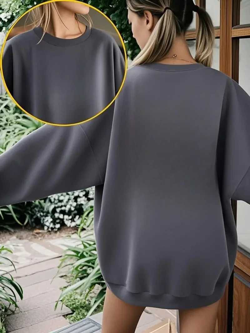 Beige Womens Cotton Hoodies Casual Autumn Winter Fleece Loose Sweatshirt Oversize Pullover ONeck Tops Hoody Couple UnisexZ250918