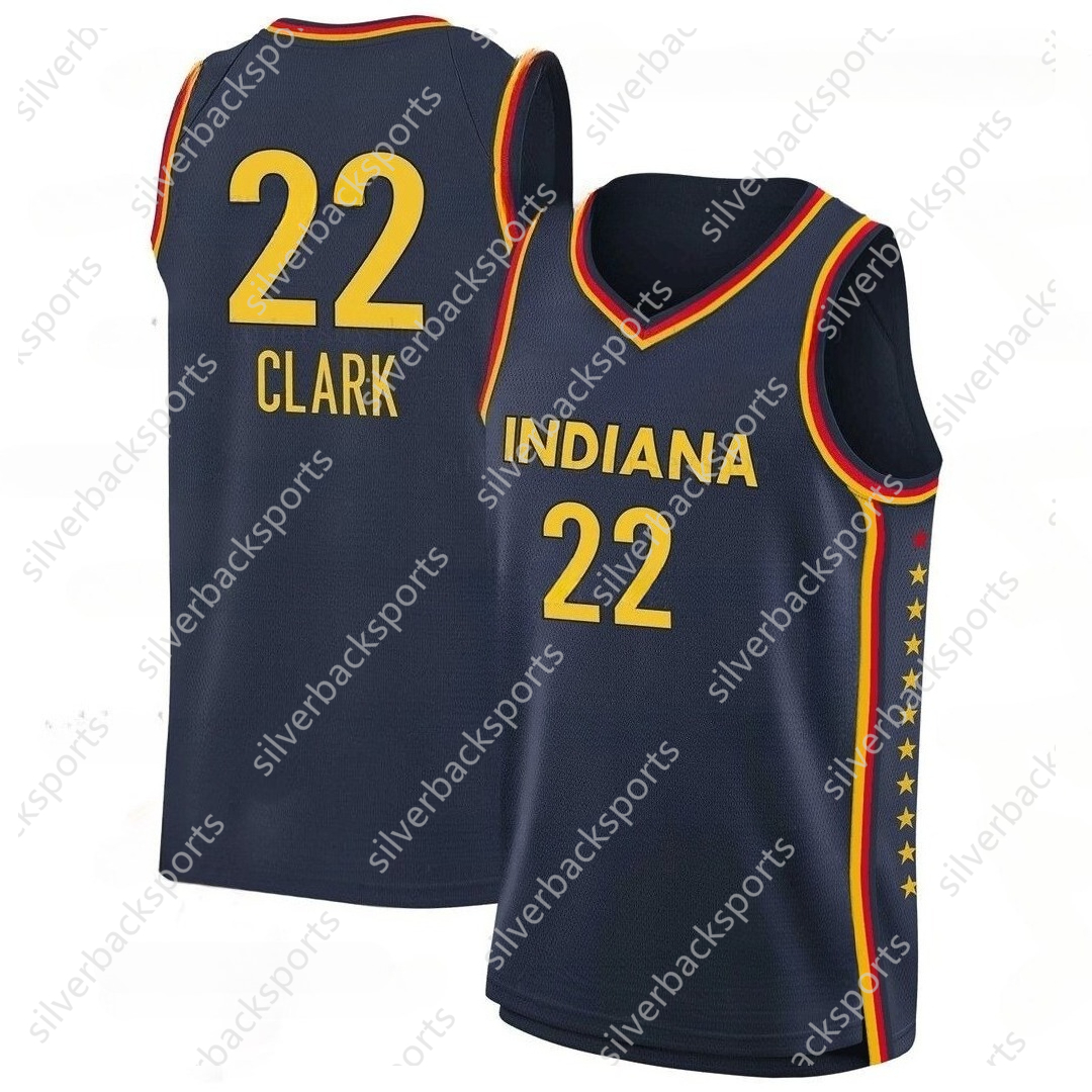 Indiana Fever 22 Clark Basketball Jersey Bonner Colson Cunningham Dantas Howard Mitchell Hull Timpson Turner Embroidery Custom