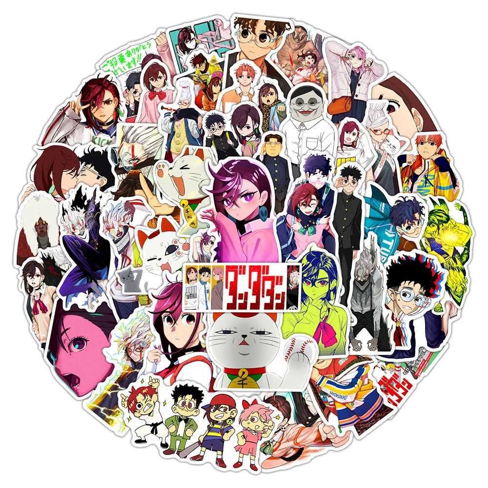 60PCS DAN DA DAN Cartoon Anime Stickers DIY Decoration PVC Waterproof Skateboard Notebook Graffiti Toys C250918