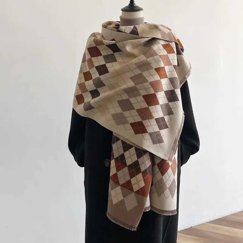 2025 Fashion Luxury Designer Winter Ourdoor Wen Scarf ral Cashmere Thicken Warm Shl Scarves Fem Wr Y250918