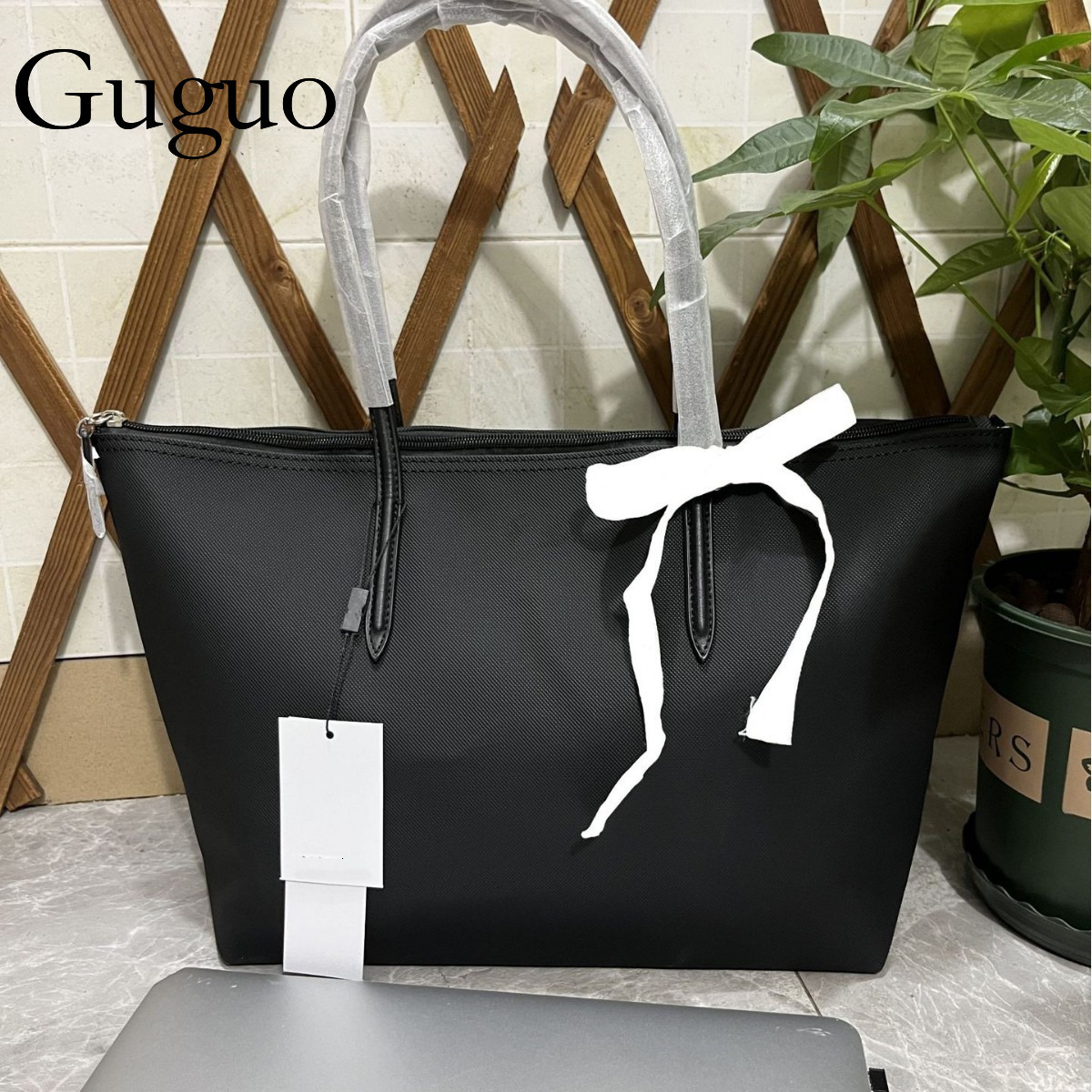 Guguo Free Shipping New Designer Bag French Horizontal Large Crocodile Bag Large Capacity Handbag Waterproof Commuter Handbag Women's Crocodile L