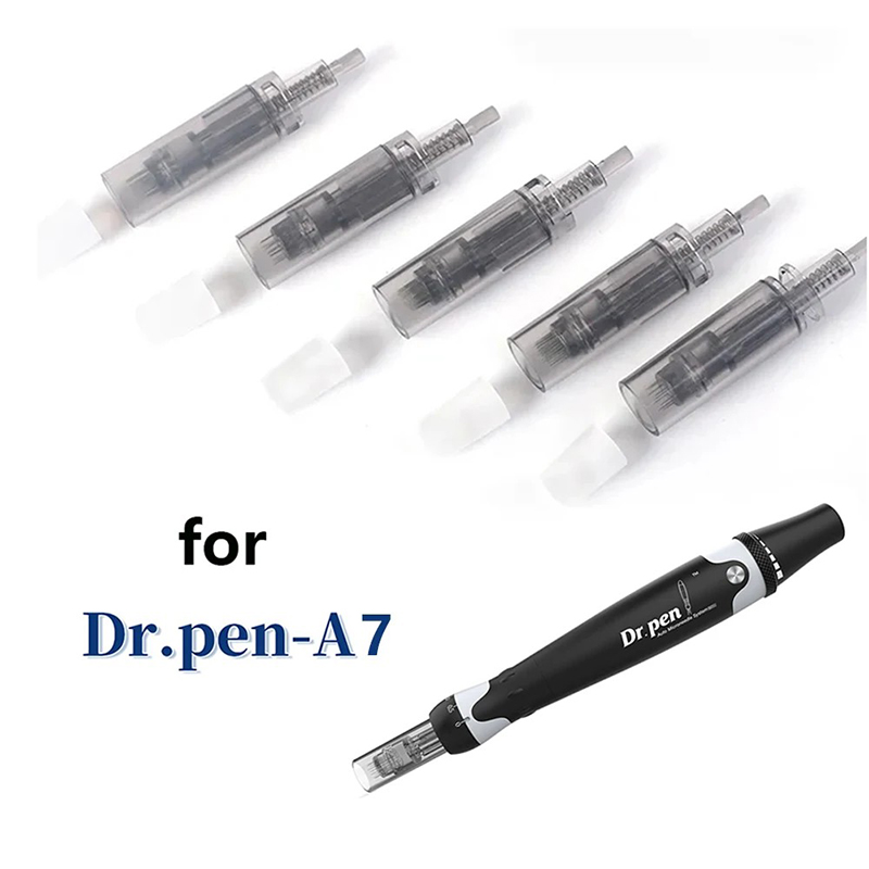 Dr Pen A7 Ultima Series Needles - 100pc Dermapen Replaceable Tips with Multiple Pin Options for Skin Regeneration 9 12 24 36 42 Nano Pin Derma Stamp C