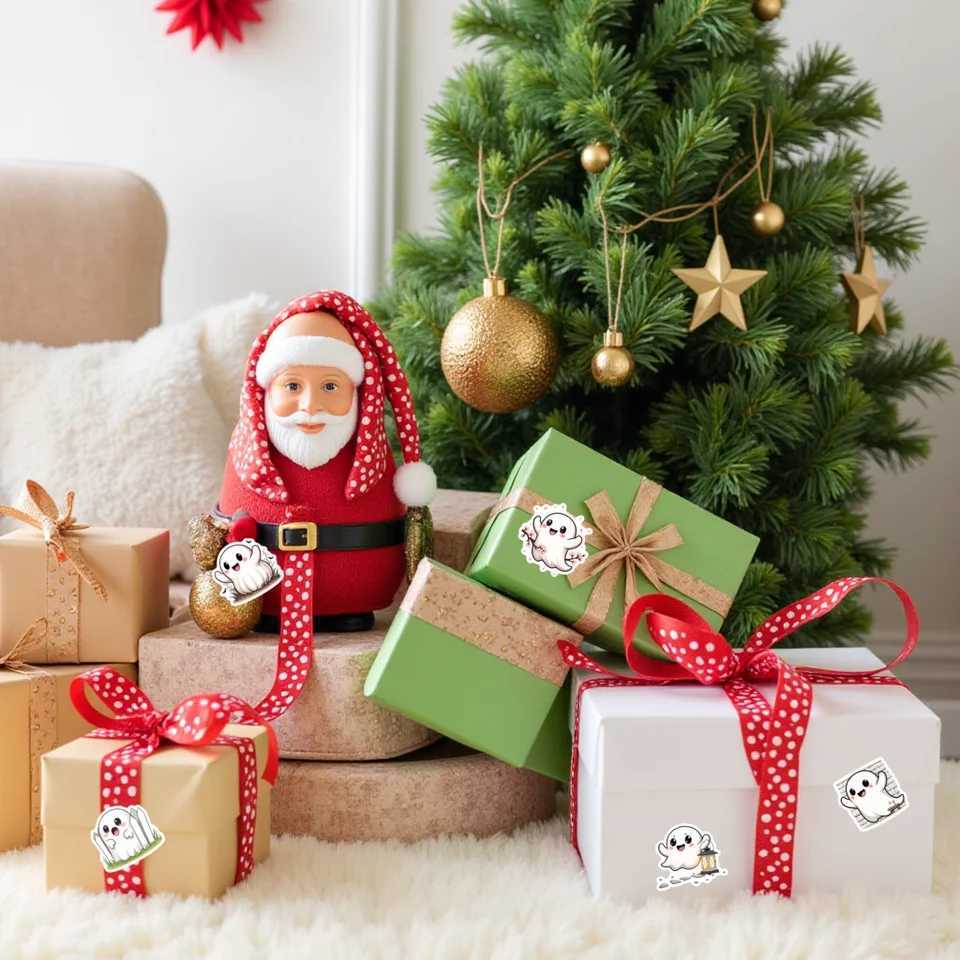 35pcs100pcs Cartoon Ghost Stickers Festive Halloween Stationery Stickers Kids Stickers Toy For DIY Phone Guitar Laptop Guitar C250918