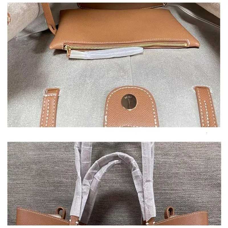 High quality wing bag new cowhide bucket bag fashionable handbag leather handheld commuting large capacity diagonal cross bag S250918