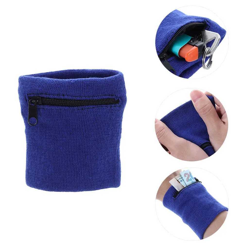 Unisex Colorful Cotton Wrist Band Wrist Protection Purse Bag With Zipper Pocket Sports Wristband For Gym Sports Running Cycling J251211