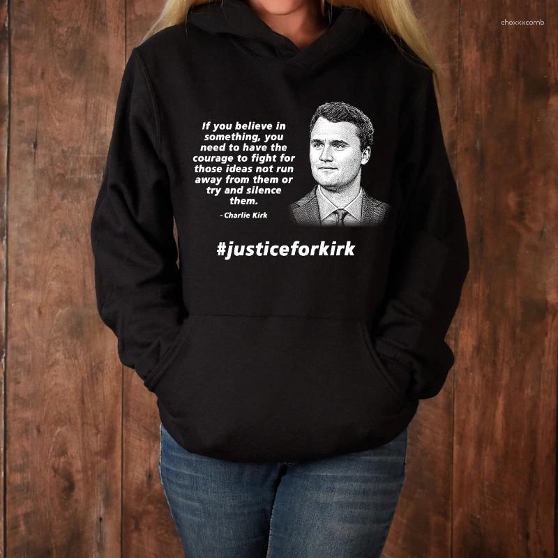 Men's Hoodies Charlie Kirk Black Hoodie Tribute 1993-2025 Sweatshirt Never Stop Speaking The Truth Merch Crewneck Men/women Hoody