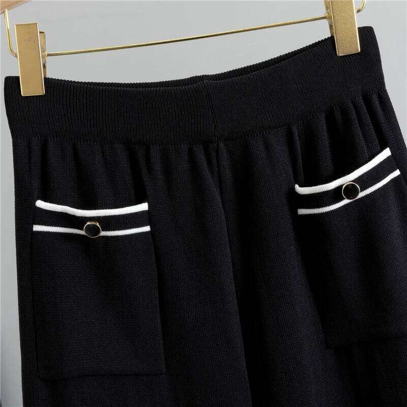 Autumn Winter Knitted 2 Piece Set Women Korean Long Sleeve Cardigan Sweater And Wide Leg Pants Suits Casual Outfits