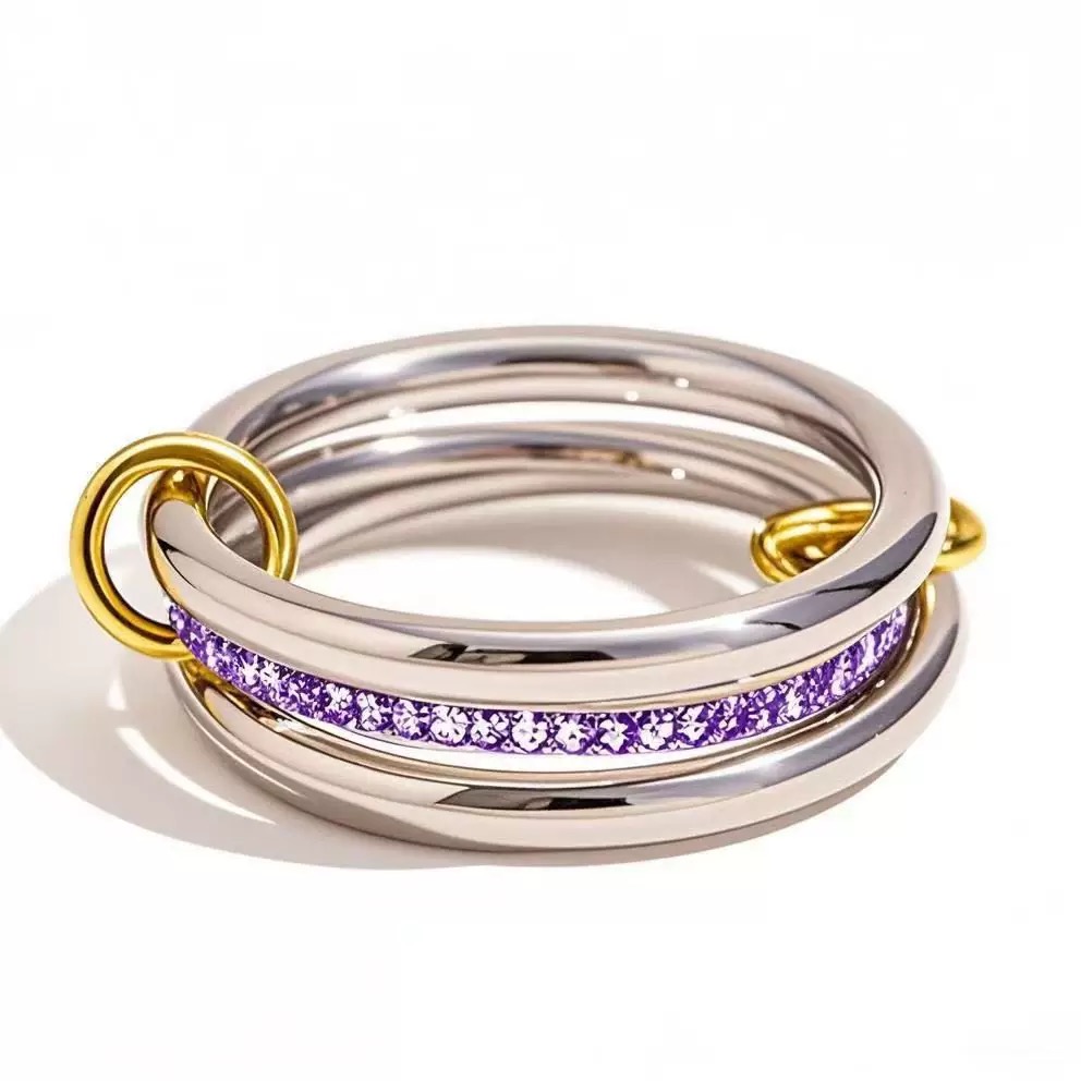 Fashion Ring Women and Men Emerald Rings New Fine Jewelry Minimalist Gold and Sterg Sier Fine Jewelry Stack Rings for Women