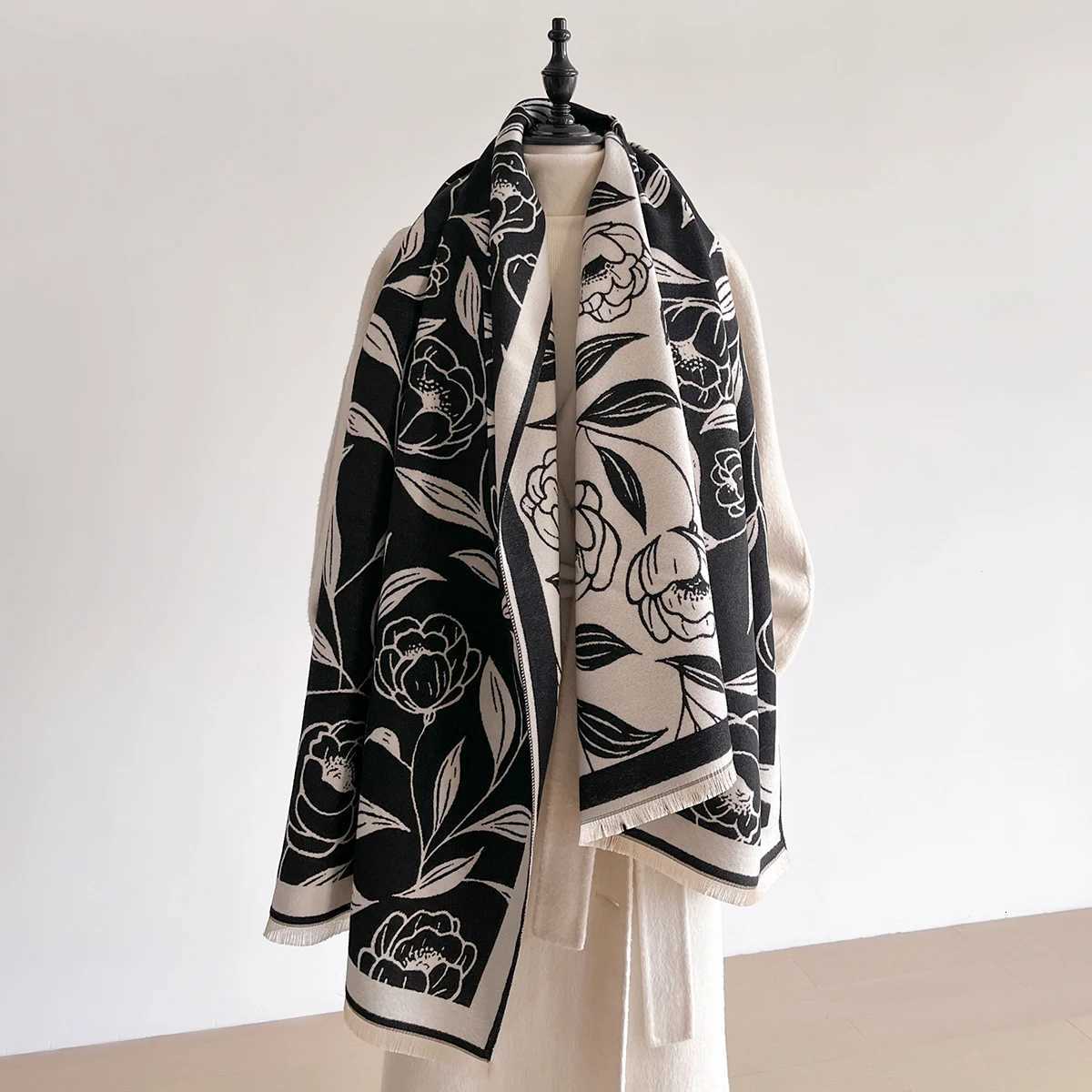NEW Brand Wen Fashion Jacquard Scarf Imitation Cashmere Soft Warm Shl Winter Coldproof Windproof Blanket Scarf Y250918