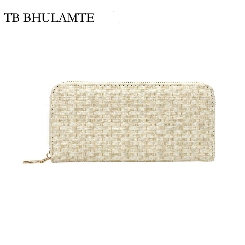TB BHULAMTE Free Shipping Designer Cotton Luxury Linen Long Women's Wallet Women's Clutch Fashion Card Holder Large Capacity Coin Purse Phon