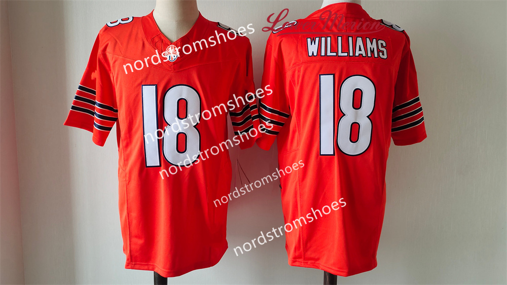 18 Caleb Williams Custom Football Jerseys D'Andre Swift DJ Moore Jaquan Brisker Darnell Wright Kevin Byard III Jaylon Johnson