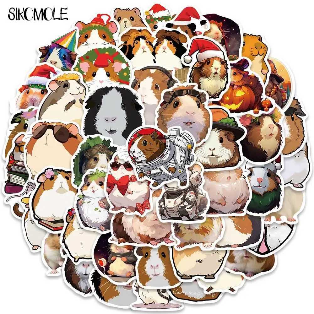 103050pcs Cartoon Cute Guinea Pig Graffiti Stickers Animals Kawaii Diy Travel Luggage Guitar Fridge Laptop Sticker Kids Decals C250918