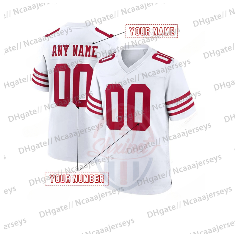 Personalized Custom Football 2025 Rivalries Jersey Christian McCaffrey Brock Purdy Deebo Samuel Trey Lance Nick Bosa George Kittle Fred Warner Jerry R