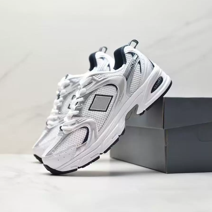 Designer men's dual-use casual shoes outdoor sports running shoes new style couple shoes / women's sports shoes gray and silver
