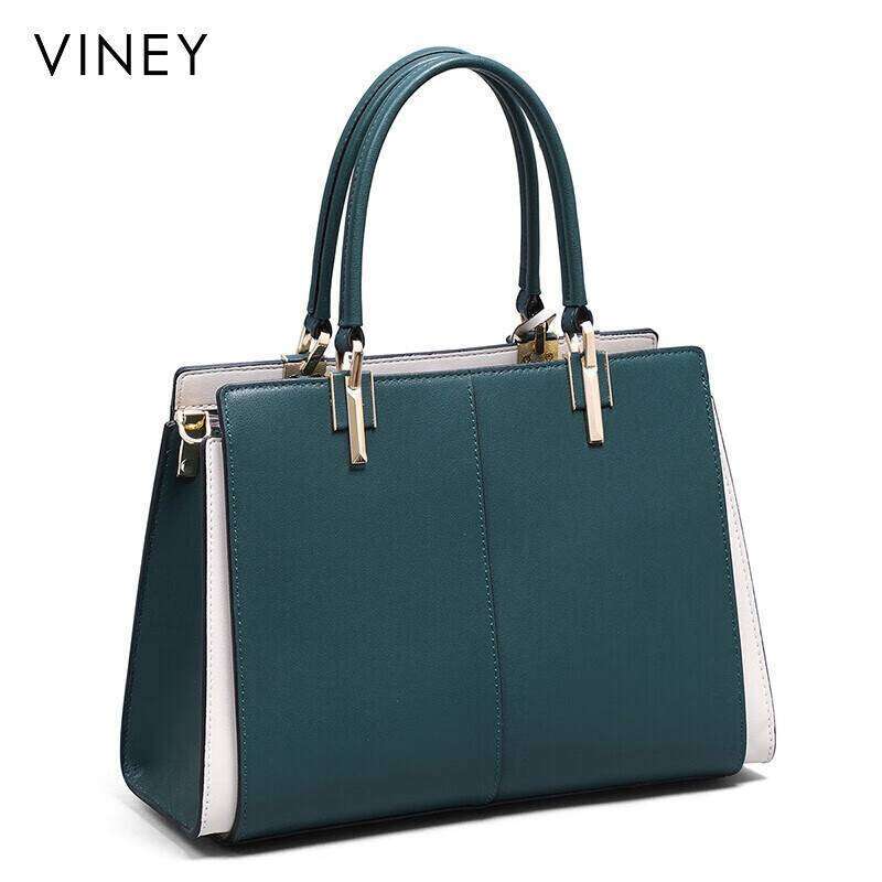Viney Gift Handbag 2025 New Brand Middle Aged Premium Women's Genuine Leather Mom Bag
