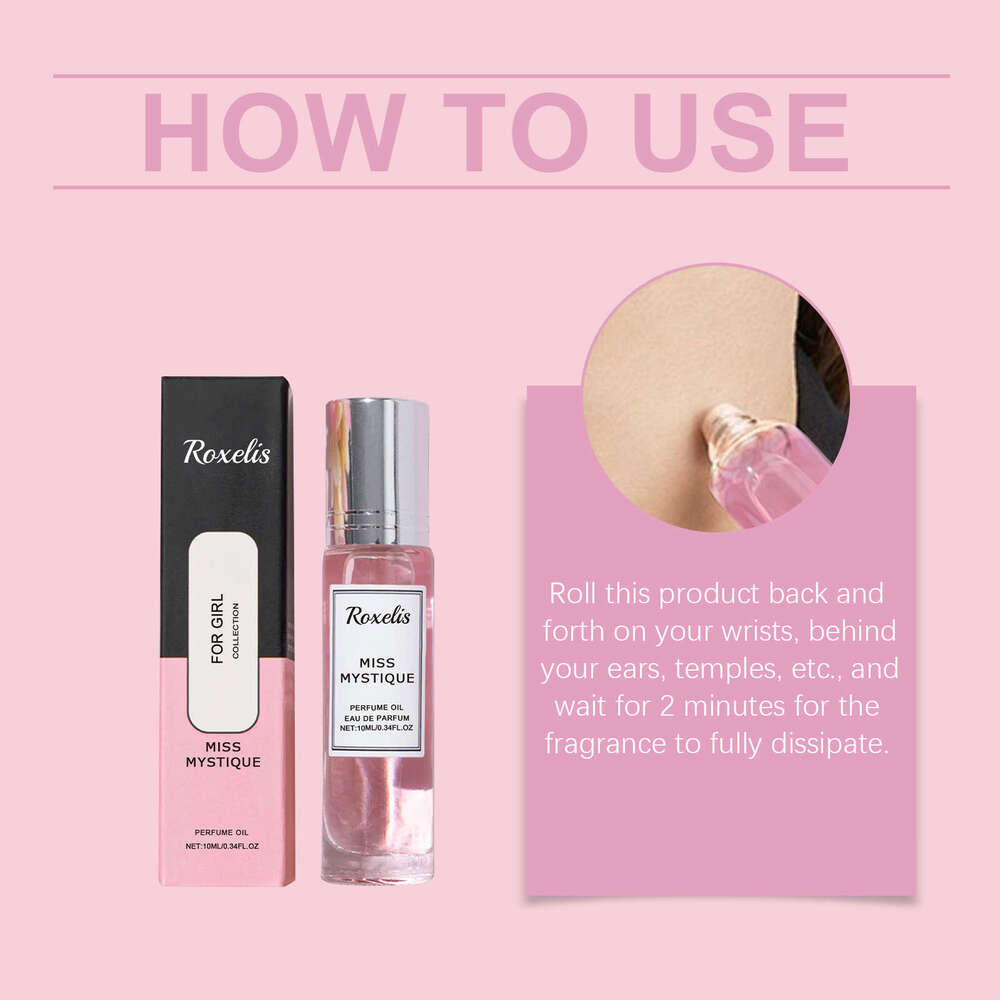 Roxelis Peony Elegant Long-lasting Fragrance Exudes Charming Charm Rollerball Floral Perfume