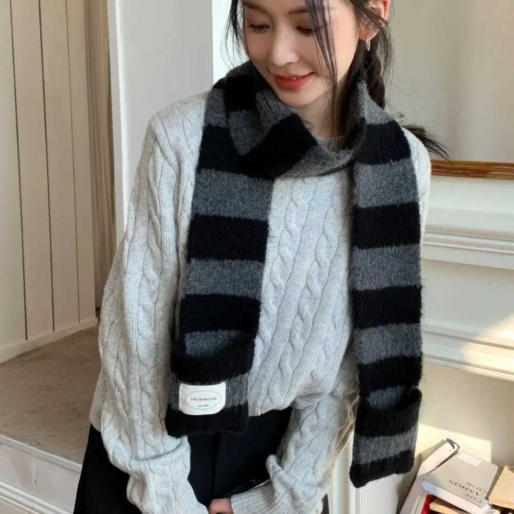 Hot Wen Harajuku Y2K Scarf Striped Scarf Long 160CM Scarves Decorative Neckerchief Fashion Streetwear Winter Scarf Knitted Y250918