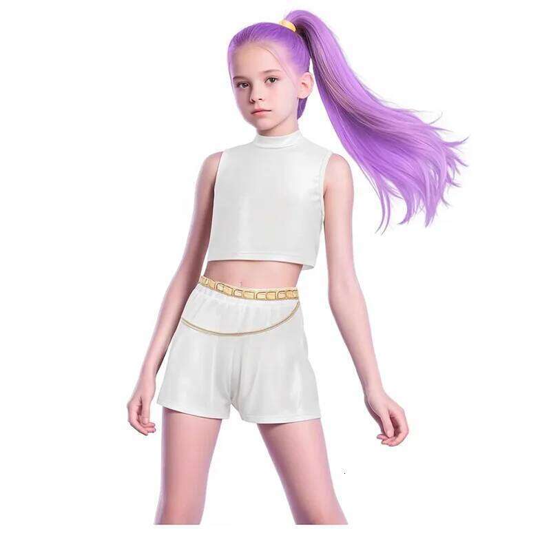 Girls Kpop Zoey Cosplay Costume Halloween Demon Hunt ers Rumi Mira Cosplay Tops Skirt Clothes Printed Stage Dress K ids Role Play