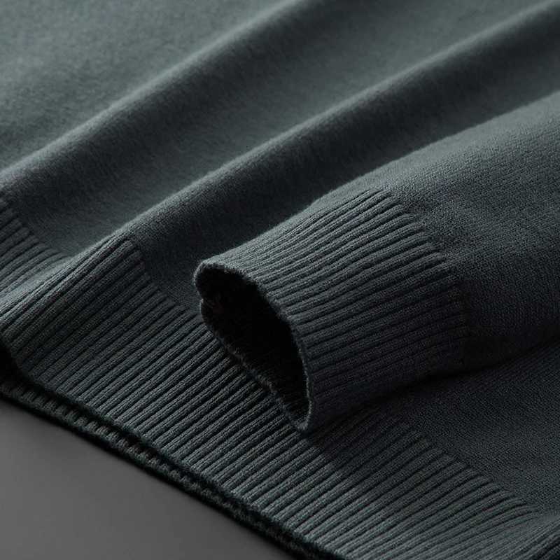 8XL 7XL 6XL Keep Warm Pull Homme 2023 New Fall Winter High End Soft Wool Sweater Men Long Sleeve Lapel Mens Pullover SweatersZ250918