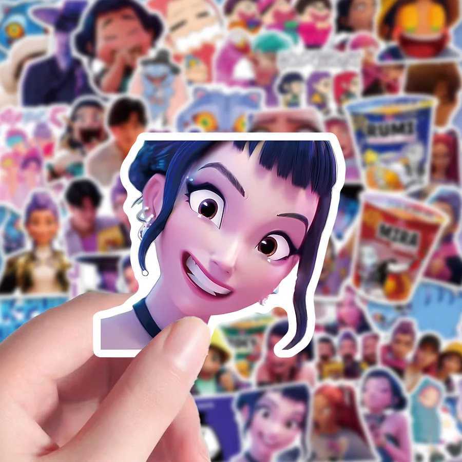 61PCS KPop Demon Hunters Waterproof Graffiti Stickers Skateboard Luggage DIY Stickers Water Bottles Laptop Stickers Decoration C250918