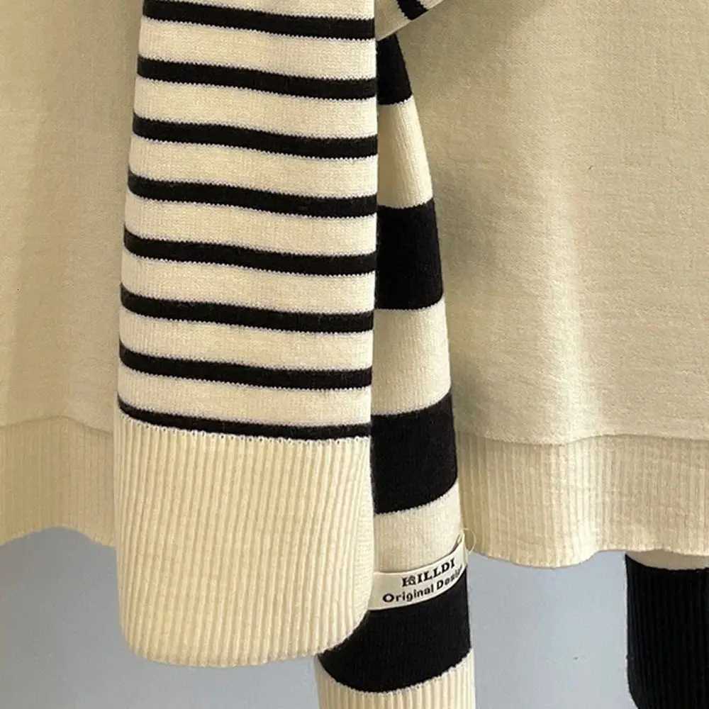 Fashion Versatile Stripes Shl Lightweight Detachable Neck Protection Casual PlusSi Shoder Scarf for Wen Y250918