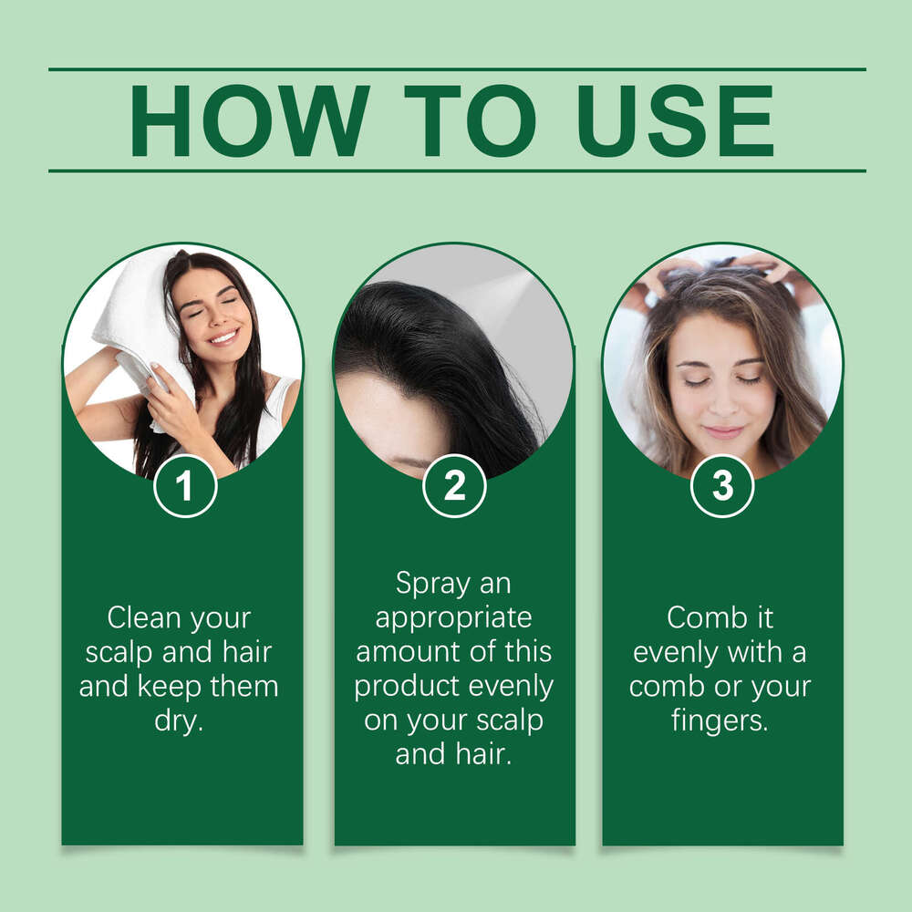 Hoegoa Rosemary Spray Scalp Care Pore Treatment Unisex Moisturizing Nourishing Hair Serum