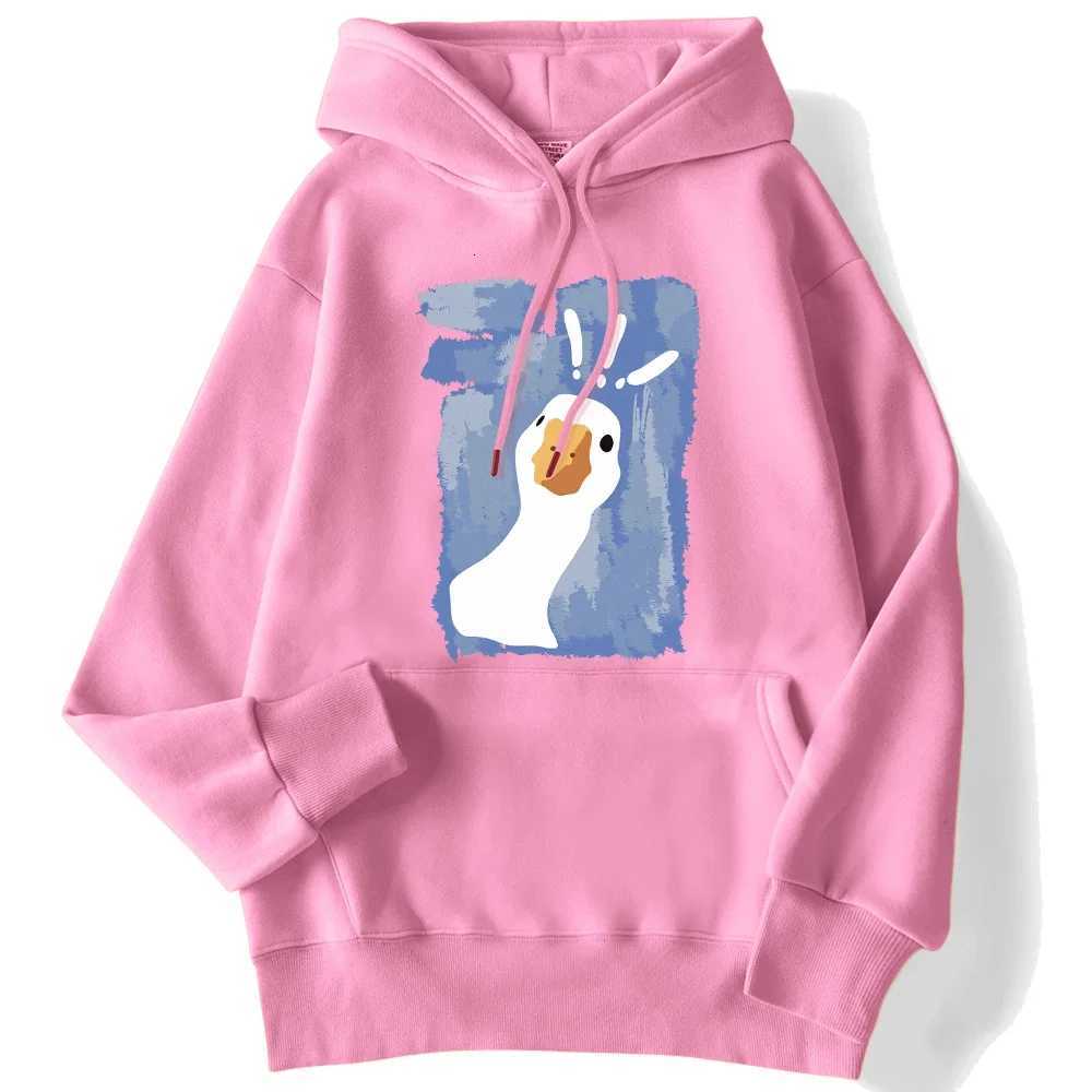 Graffiti Confused Duck Print Womens Hoodie Fashion Hoodie Casual Hoodie Korean Womens Clothing Graphic Retro FashionZ250918