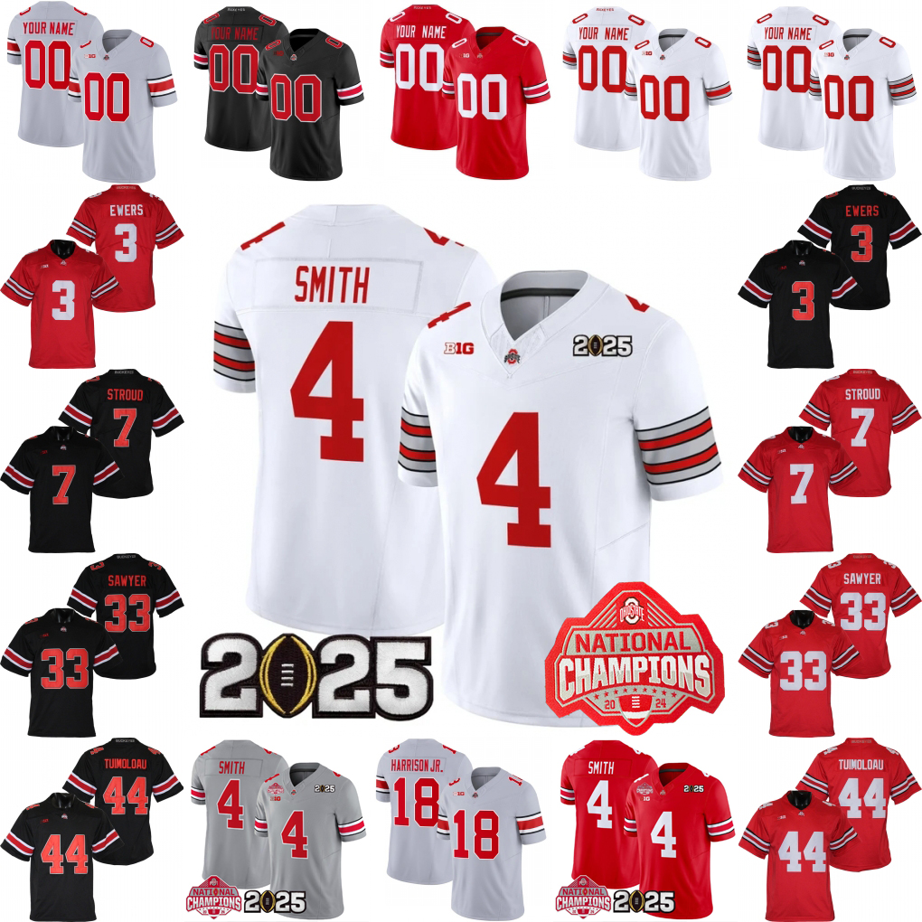 Jeremiah Smith Football Jersey Caleb Downs Julian Sayin Carnell Tate St. Clair CJ Donaldson Styles Emeka Egbuka Sawyer Henderson George Arvell Reese Bosa Fields 6789