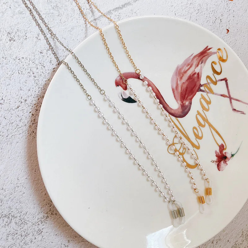 Fashion Eyeglasses Chain Pearl Beaded Trendy Women Outside Casual Sunglasses Accessory Necklace Gift Mask Hanging Rope 250917