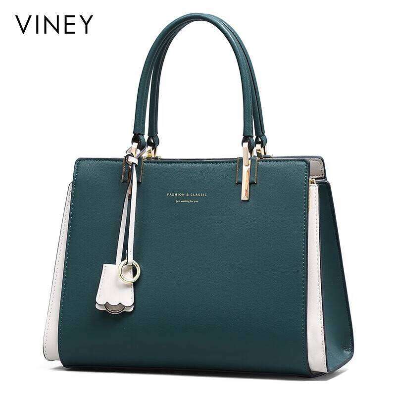 Viney Gift Handbag 2025 New Brand Middle Aged Premium Women's Genuine Leather Mom Bag
