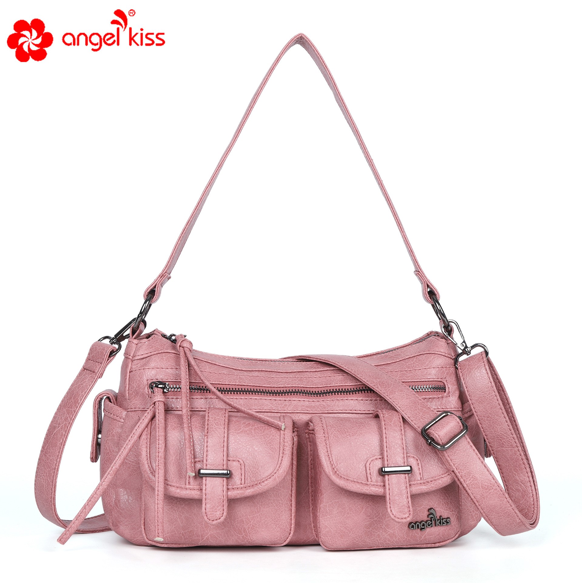Anglekiss free shipping trendy handbag large capacity single shoulder crossbody soft leather women's bag new
