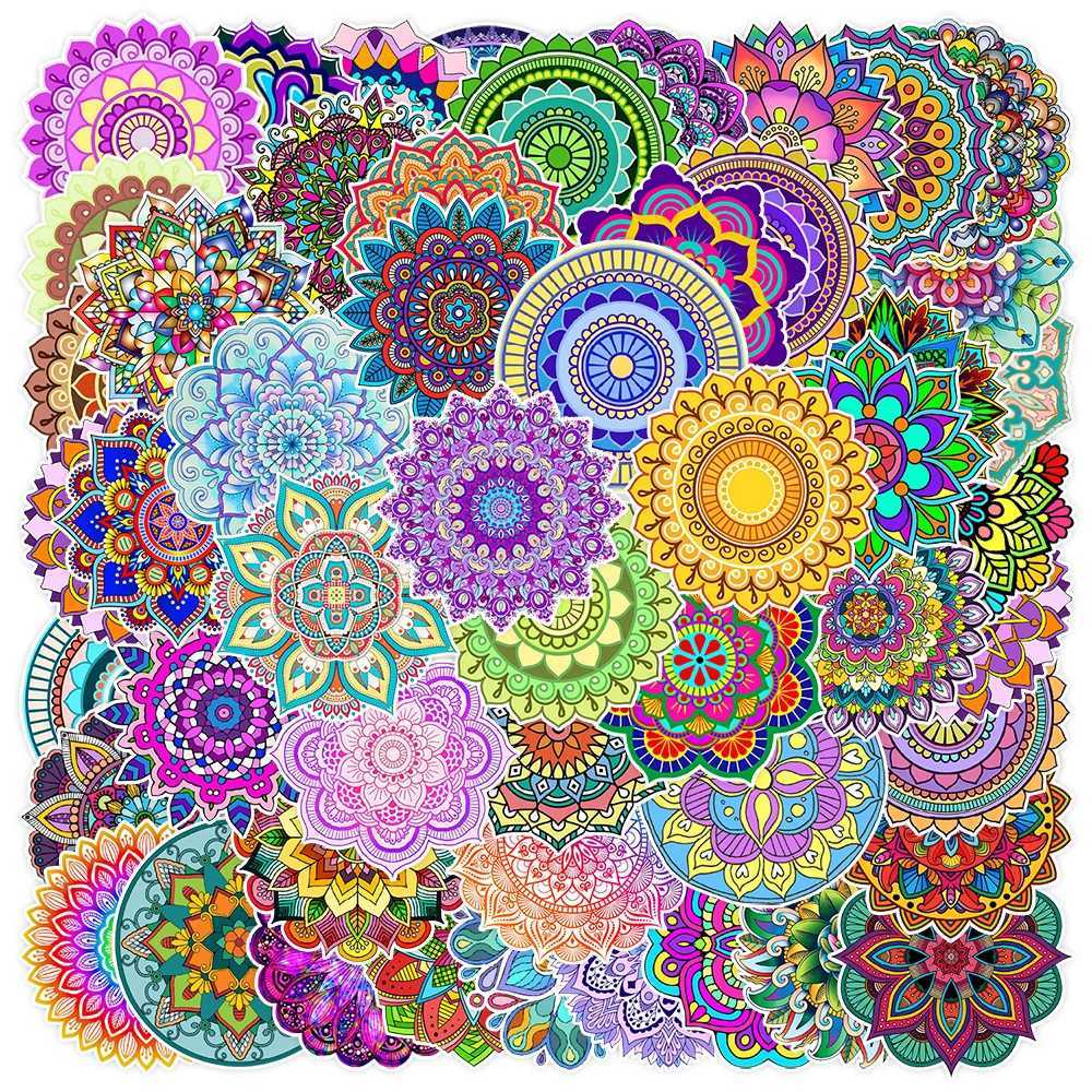 50PCS Fresh Plant FlowerDatura Stickers for Mobile Computers Water Cups Decorative Stickers for Laptops Waterproof Stickers C250918