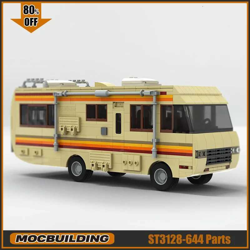 Breaking Movie City Car Moc Building Blocks Bad RV Technology Bricks Creative Touring Car Display Collection Toys GiftsZ250918