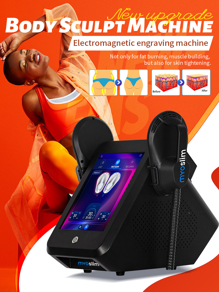 EMS Professional Body Sculpt 6500W ABS Muscle Stimulator 200Hz RF Portable Slimming Device Fat Removal